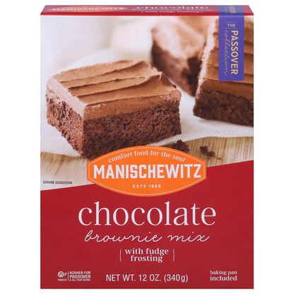 Manischewitz The Passover Collection Chocolate Brownie Mix with Fudge Frosting 12 oz