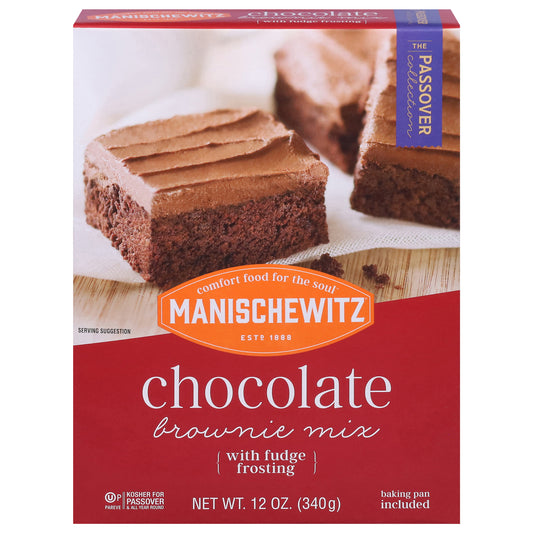 Manischewitz The Passover Collection Chocolate Brownie Mix with Fudge Frosting 12 oz