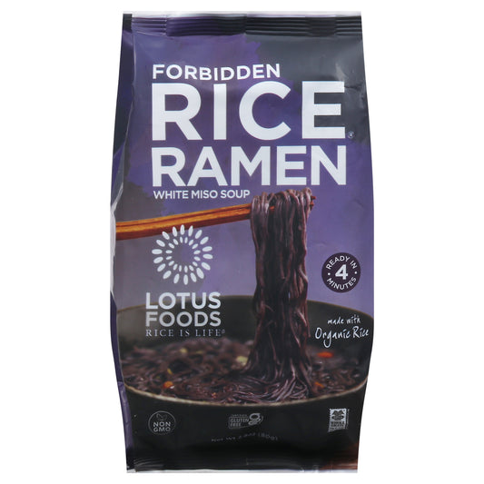 Lotus Foods Forbidden White Miso Soup Rice Ramen 2.8 oz