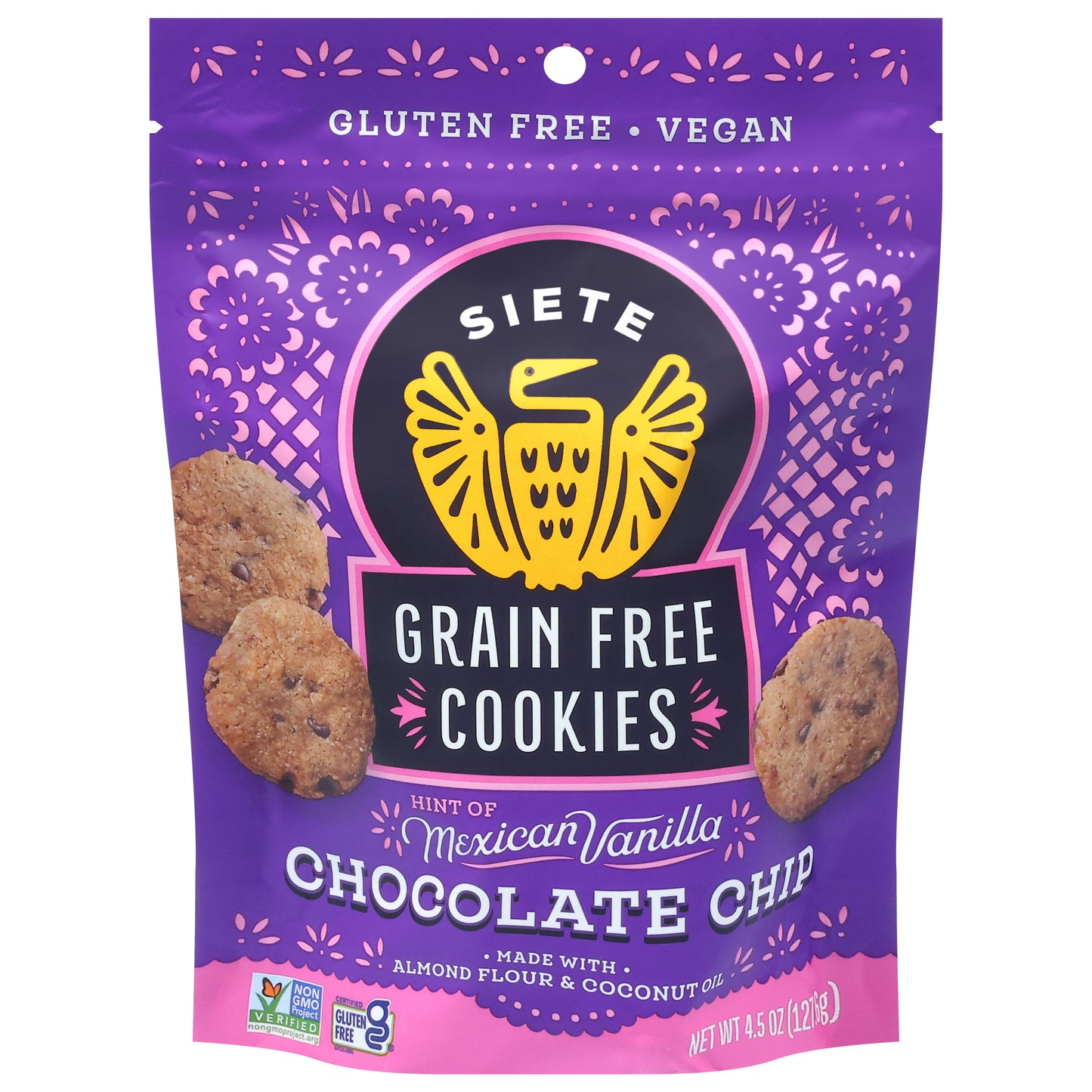 Siete Grain Free Chocolate Chip Cookies 4.5 oz