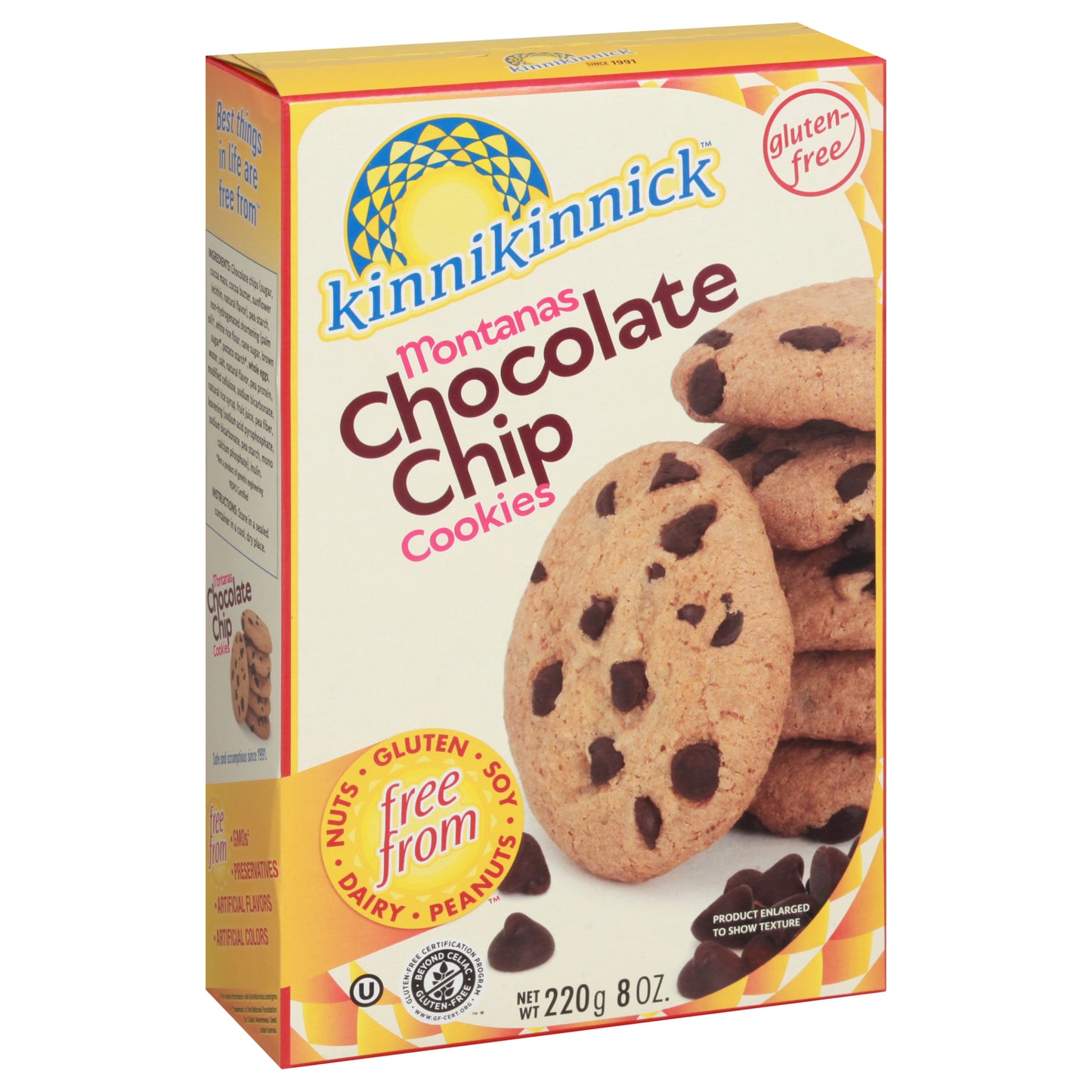 Kinnikinnick Montanas Chocolate Chip Cookies 220 g