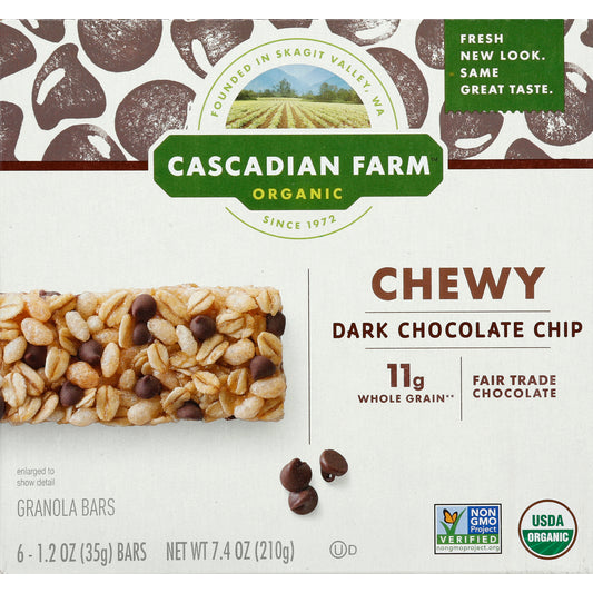 Cascadian Farm Granola Bars 6 ea