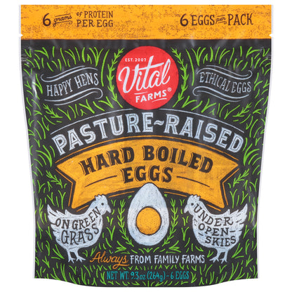 Vital Farms Pasture-Raised Hard Boiled Eggs 6 ea
