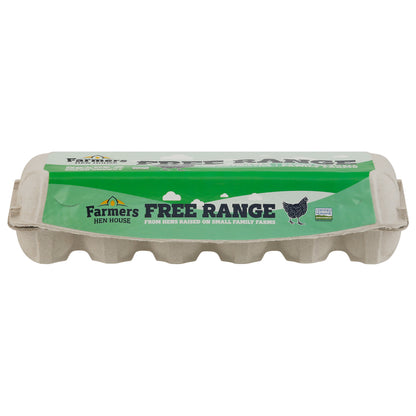 Farmers Hen House Free Range Brown Eggs Large 12 ea