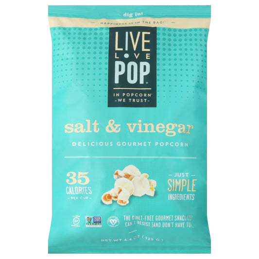 Live Love Pop Salt & Vinegar Popcorn 4.4 oz