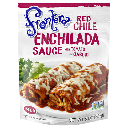 Frontera Red Chile Mild Enchilada Sauce with Roasted Tomato and Garlic, 8 oz
