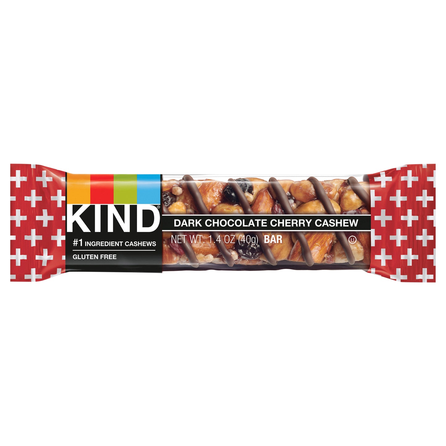 KIND Healthy Snack Bar, Dark Chocolate Cherry Cashew, 4g Protein, Gluten Free Bars, 1.4 OZ, 1 Count