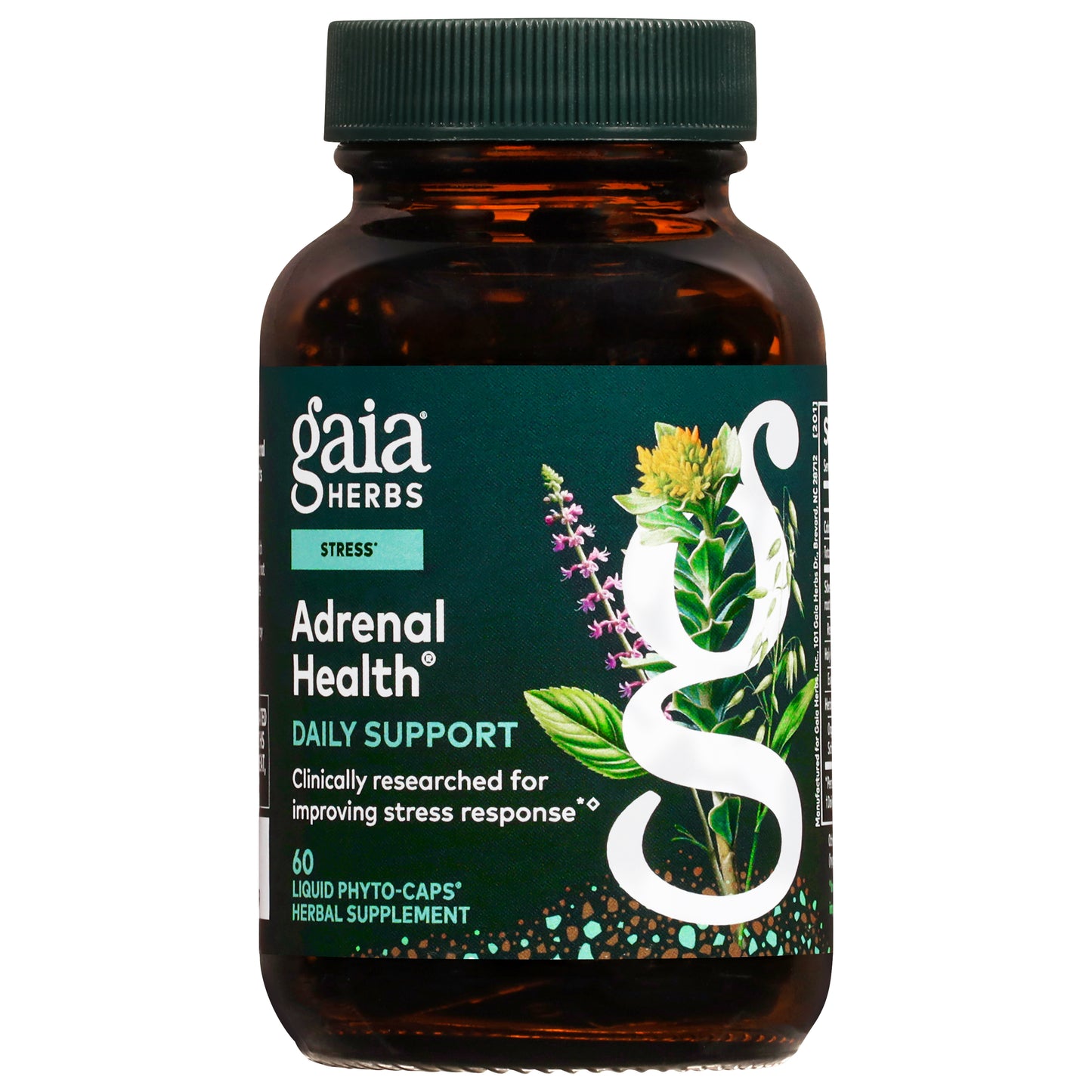 Gaia Herbs Stress Adrenal Health 60 Liquid Phyto-Caps