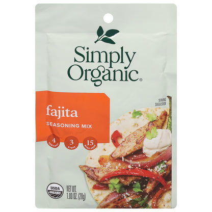 Simply Organic Fajita Seasoning Mix 1.00 oz