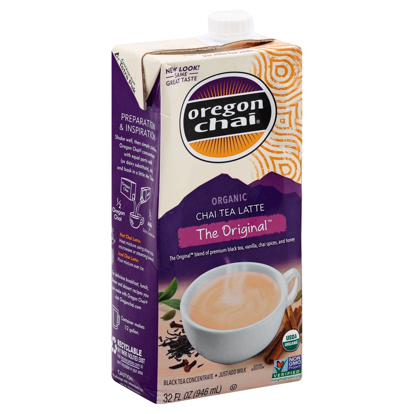 Oregon Chai Chai Tea Latte 32 oz