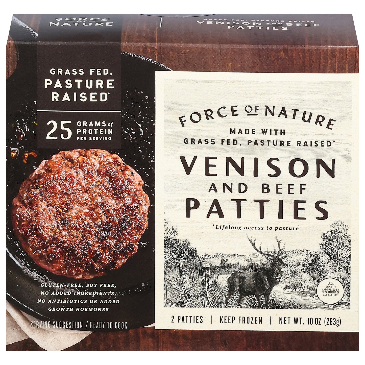 Force of Nature Venison and Beef Patties 2 ea