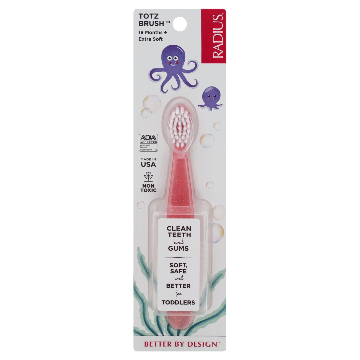Radius Totz Brush Extra Soft Toothbrush 1 ea