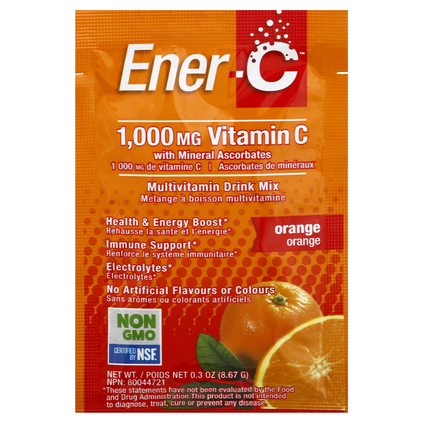 EnerC Orange Multivitamin Drink Mix 0.3 oz