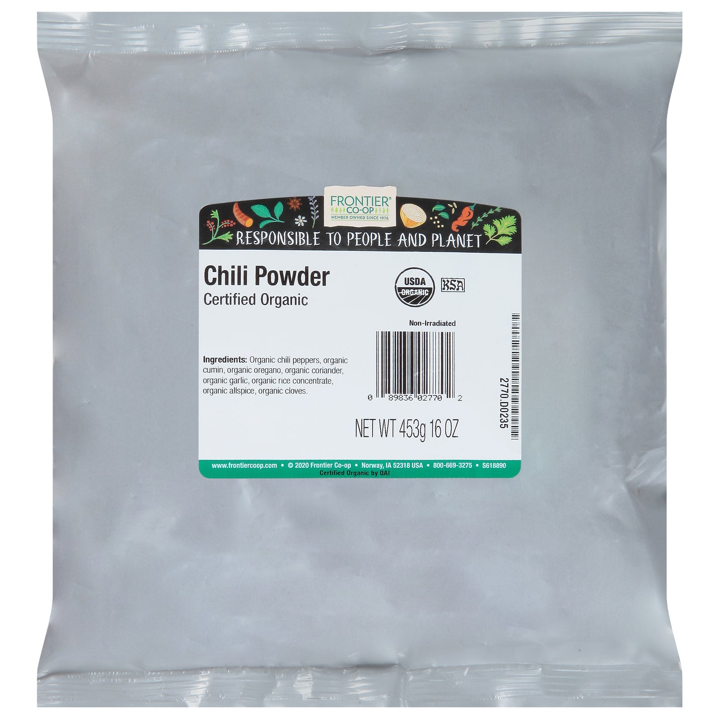 Frontier Co-op Chili Powder 16 oz