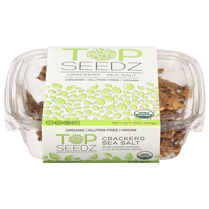 Top Seedz Organic Sea Salt Crackers 5 oz