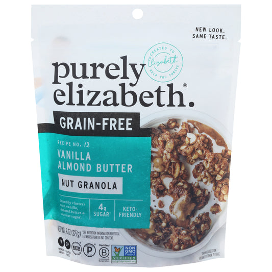 Purely Elizabeth Grain-Free Vanilla Almond Butter Nut Granola 8 oz