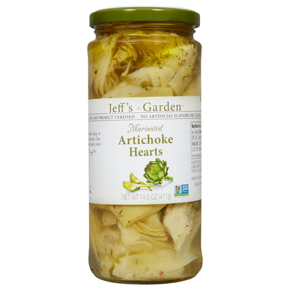 Jeff's Garden Marinated Artichoke Hearts, 14.5 oz