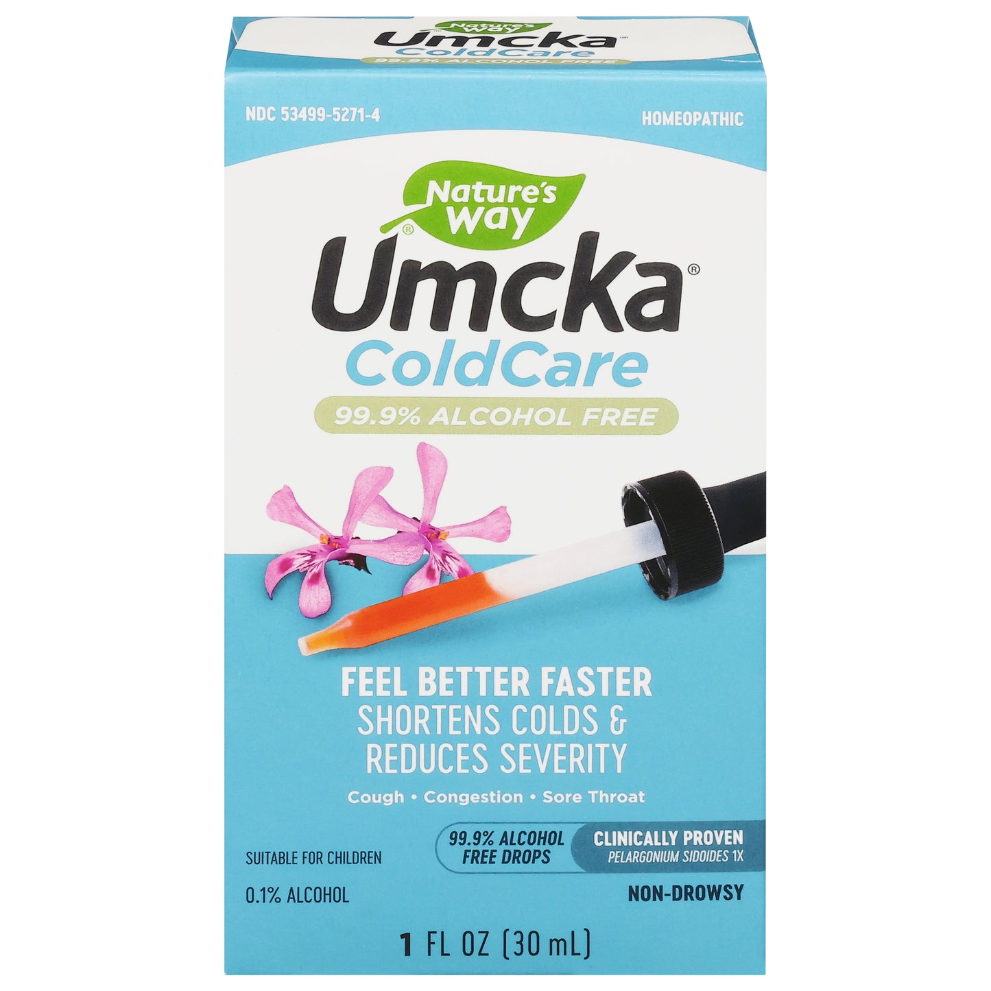 Nature's Way Umcka ColdCare 1 fl oz - 99.9% ALCOHOL FREE