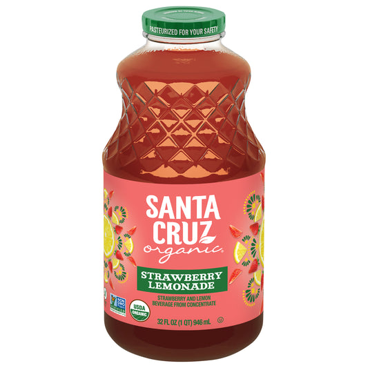 Santa Cruz Organic Strawberry Lemonade Juice 32 fl oz