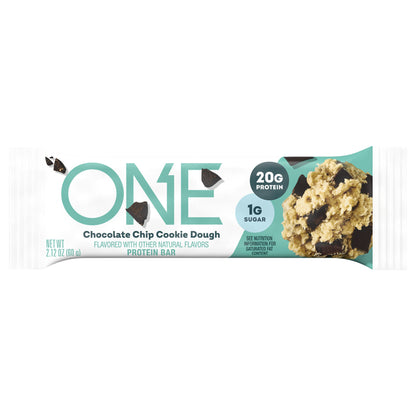 ONE Chocolate Chip Cookie Dough Flavored Protein Bar, 2.12 oz