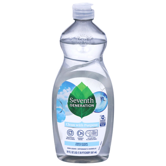 Seventh Generation Free & Clear Fragrance Free Dish Liquid 19 fl oz