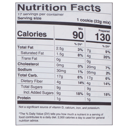 Miss Jones Baking Co. Organic Chocolate Chip Cookie Mix 13.0 oz