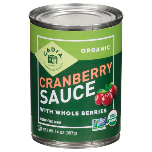 Cadia Organic with Whole Berries Cranberry Sauce 14 oz