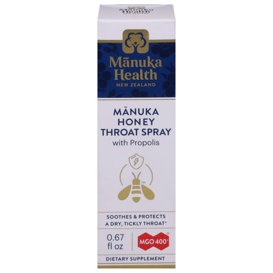 Manuka Health MGO 400+ Manuka Honey Throat Spray with Propolis 0.67 fl oz