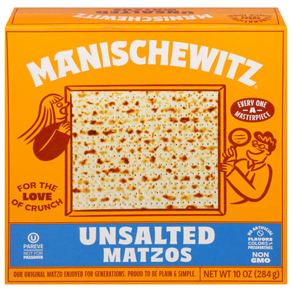 Unsalted Matzos Manischewitz Unsalted Matzos 10 oz – Hudson Grocery Co-Op