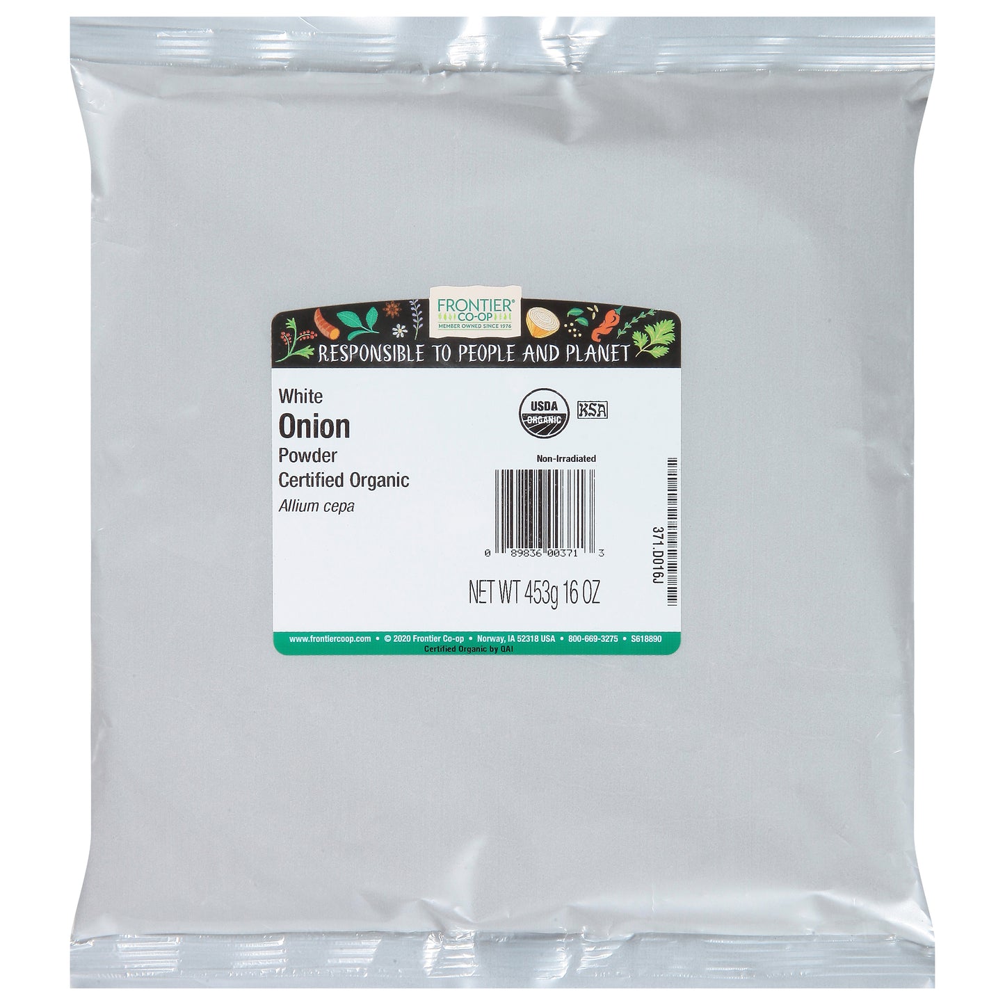 Frontier Co-op White Powder Onion 16 oz