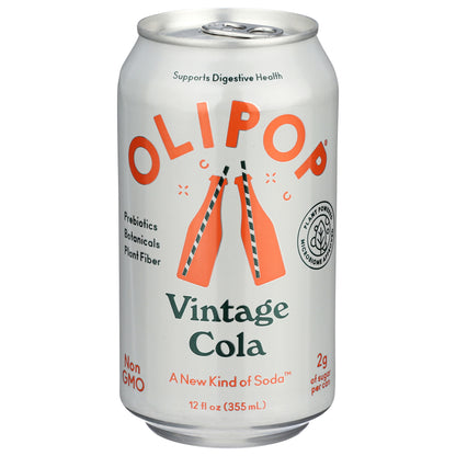 OLIPOP Vintage Cola, A New Kind of Soda 12 fl oz