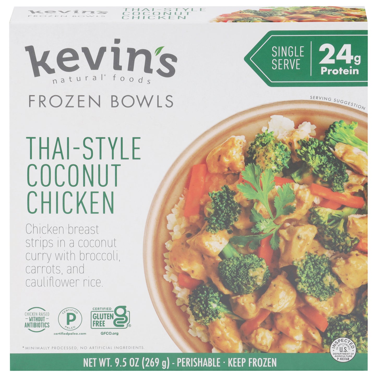 Kevin's Natural Foods Thai-Style Coconut Chicken 9.5 oz