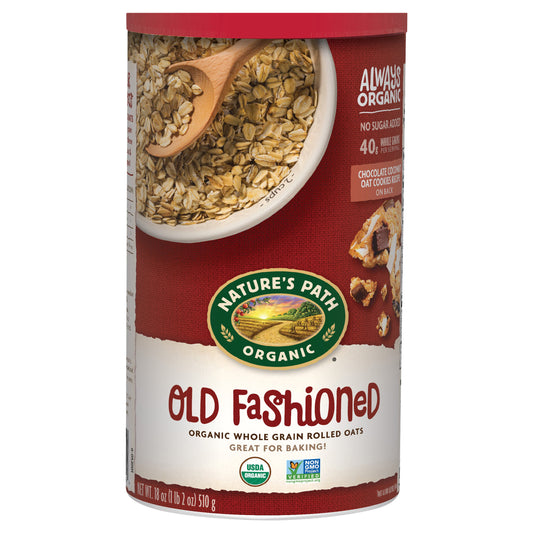 Nature's Path Organic Old Fashioned Oatmeal 18oz Canister