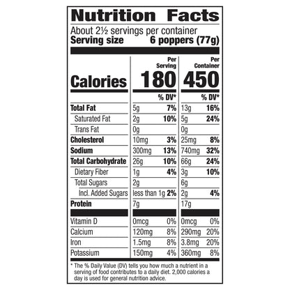 Annie's Frozen Pizza Poppers, Three Cheese, Snacks, 6.8 oz, 15 ct