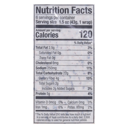 Angelic Bakehouse Sprouted Whole Grain Wraps 6 ea