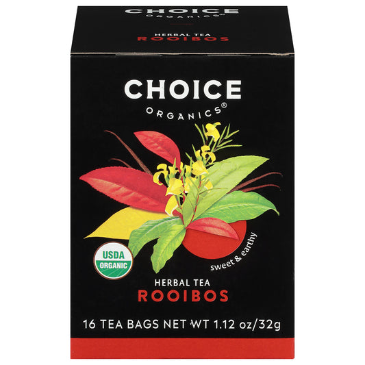 Choice Organics Rooibos Herbal Tea 16 Tea Bags