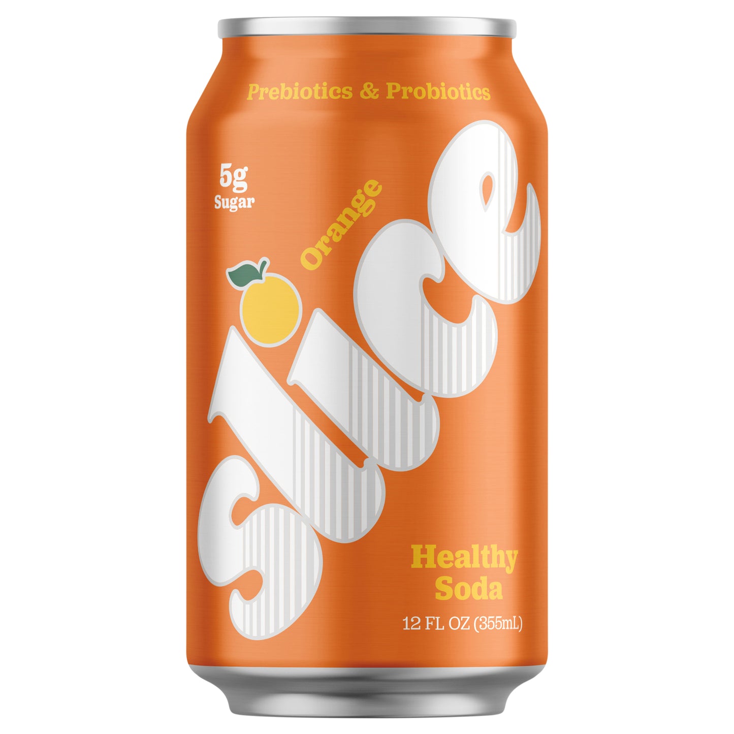 Slice Orange Healthy Soda, 12 fl oz Can