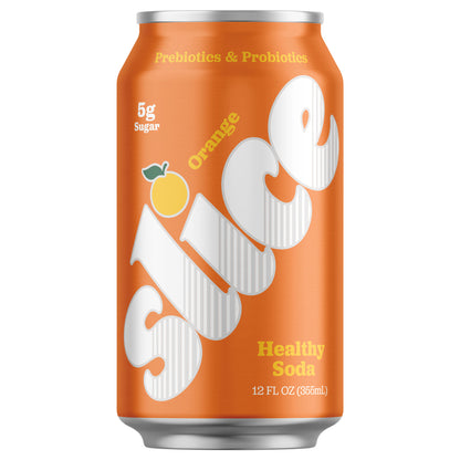 Slice Orange Healthy Soda, 12 fl oz Can