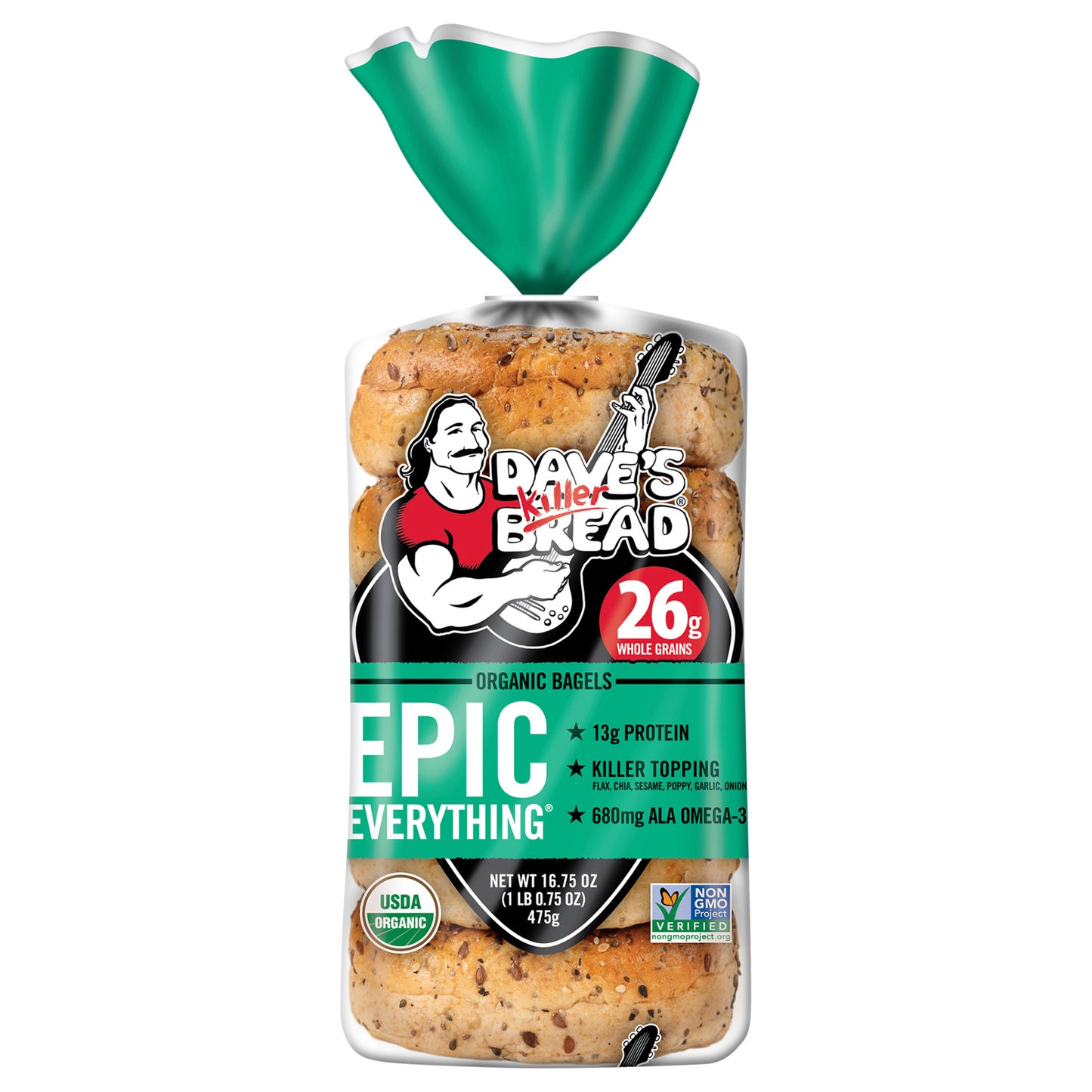 Dave's Killer Bread Organic Epic Everything Bagels 16.75 oz