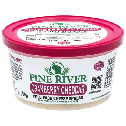 Pine River Cold Pack Cranberry Cheddar Cheese Spread 7 oz