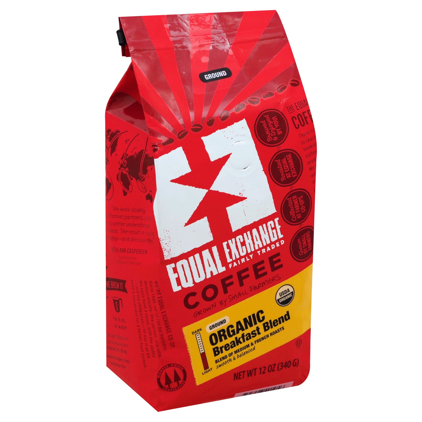 Equal Exchange Coffee 12 oz - Ground Breakfast Blend
