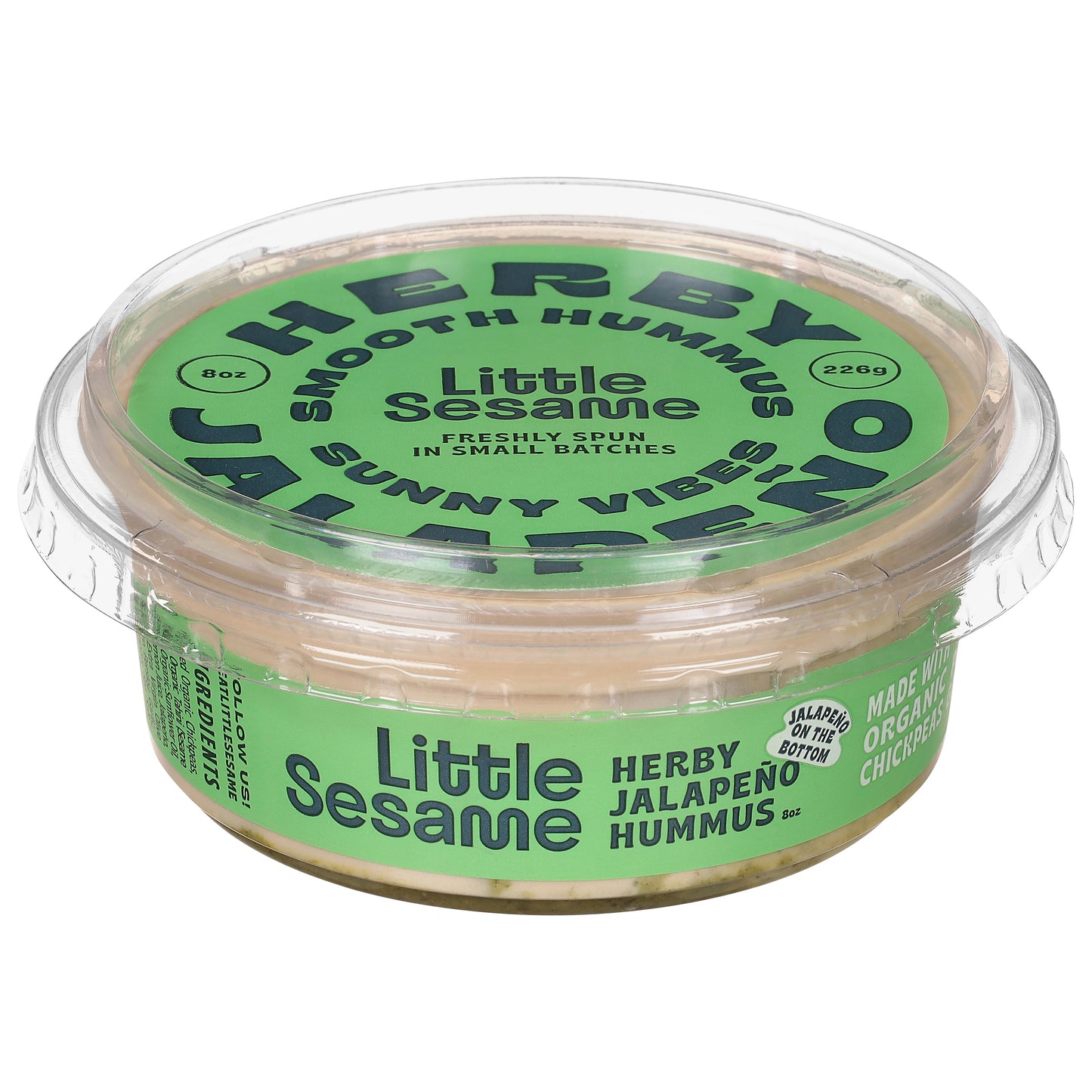Little Sesame Herby Jalapeno Hummus 8 oz