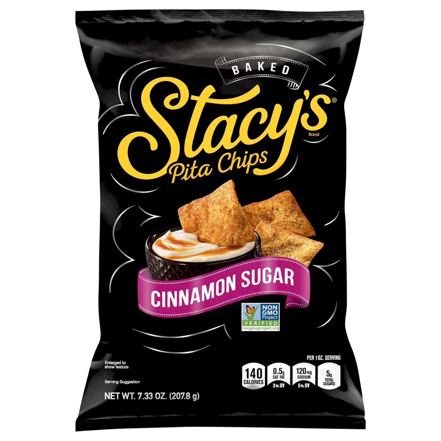 Stacy's Baked Pita Chips Cinnamon Sugar 7.33 Oz