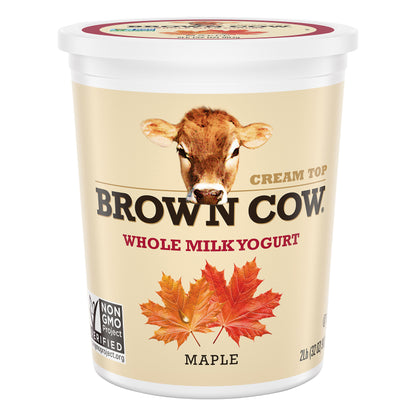Brown Cow® Cream Top Maple Whole Milk Yogurt 32 oz. Carton