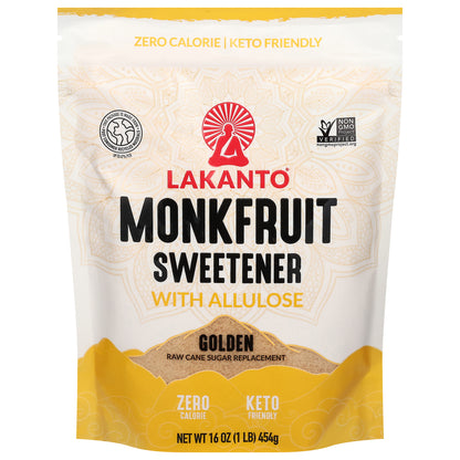 Lakanto Golden Monkfruit Sweetener with Allulose 16 oz