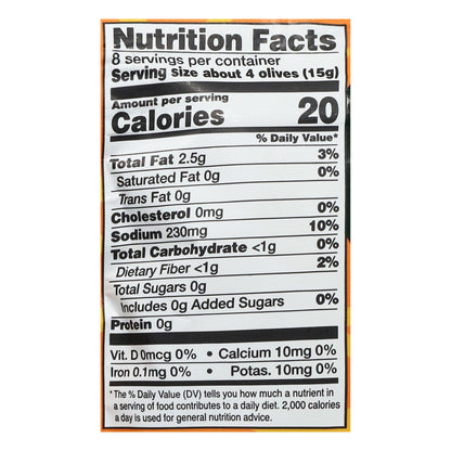 FreeStyle Snacks Green Lemon Garlic Olives 4 oz