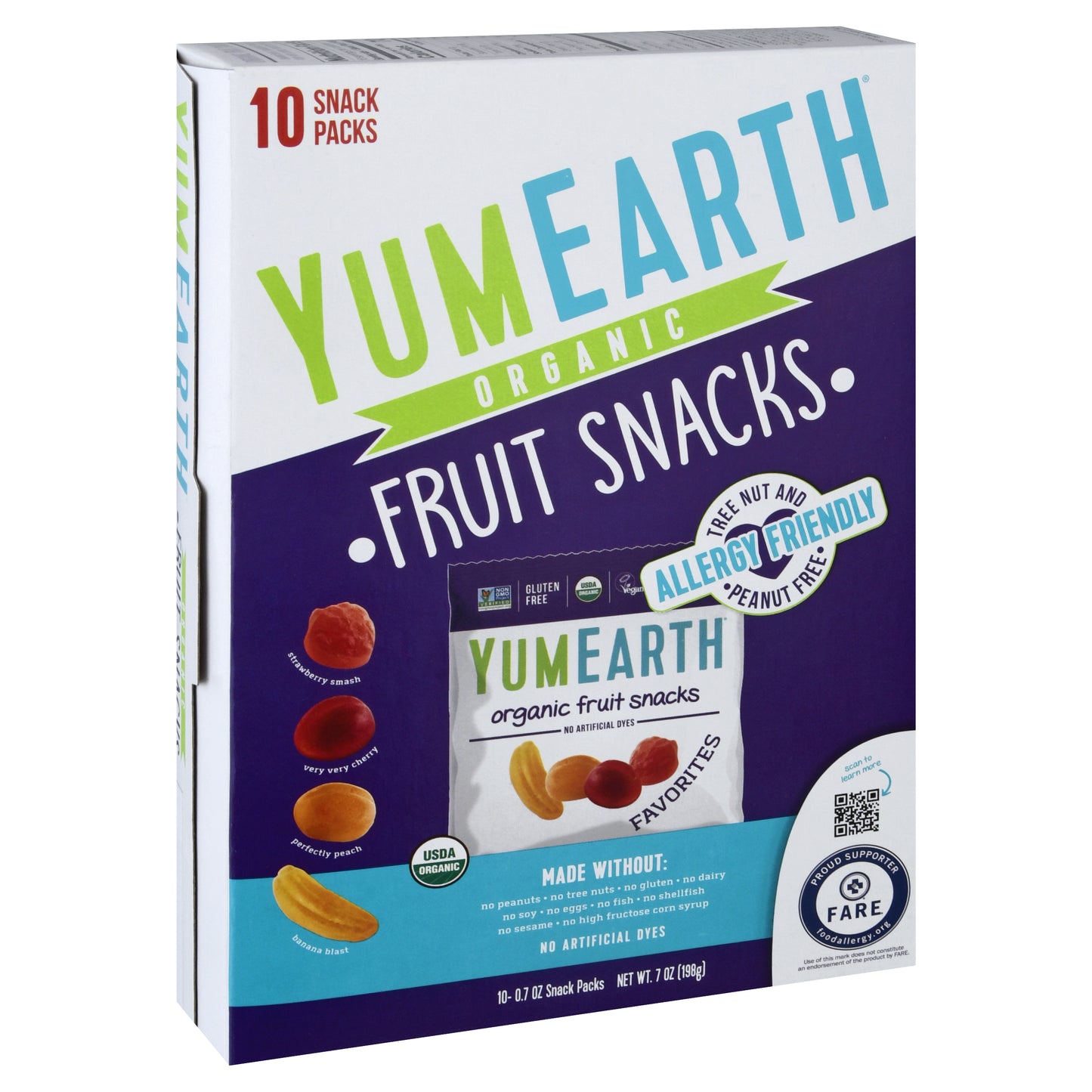 YumEarth Organic Favorites Fruit Snacks 10 ea