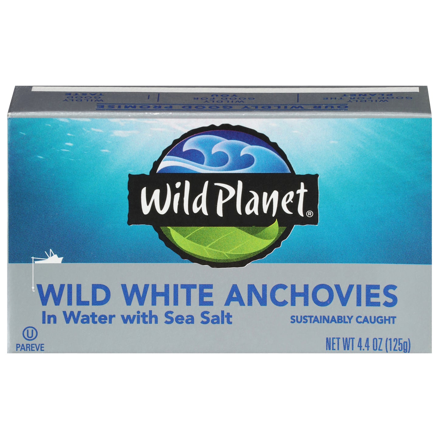 Wild Planet Wild White Anchovies in Water with Sea Salt 4.4 oz
