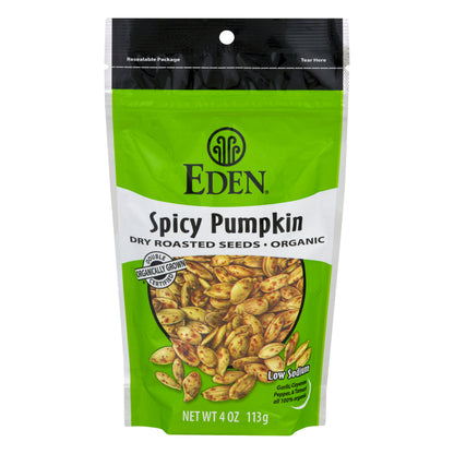 Eden Organic Spicy Pumpkin Dry Roasted Seeds 4 oz