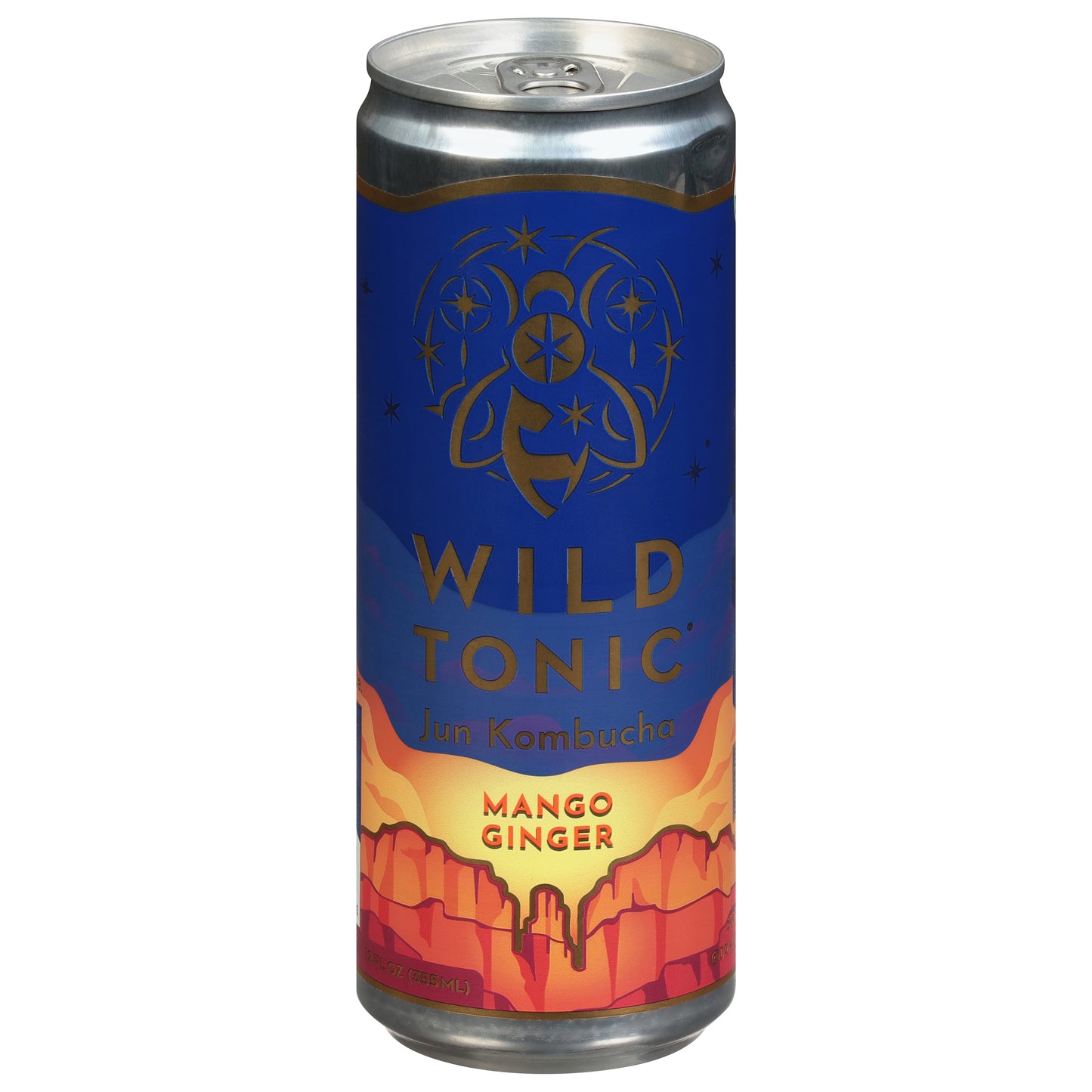 Wild Tonic Mango Ginger Jun Kombucha 12 fl oz